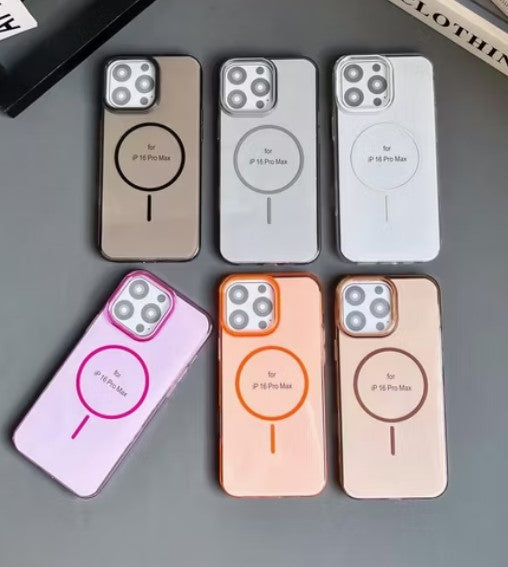 Pochette Nouveau Modél transparente et colorée avec protection magnétique