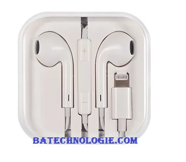 Ecouteur iPhone avec Microphone 3.5mm Casque Bass pour le Sport