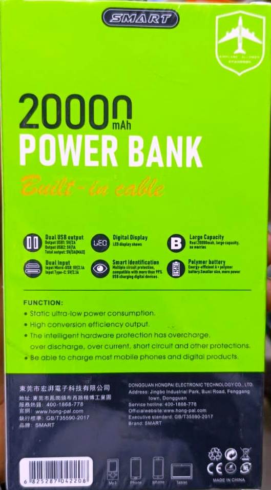 Power Bank 20.000 mAh